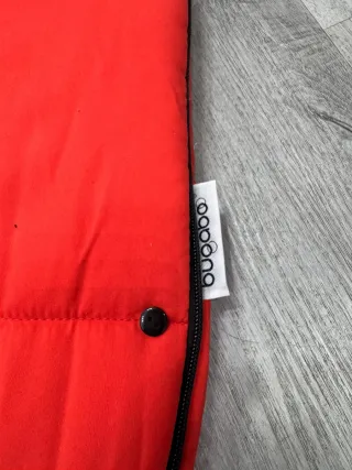 Saco Bugaboo Invierno Carrito Bebé Rojo/naranja