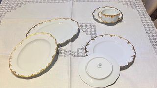 Rosenthal Vajilla 76 Piezas Porcelana Dorada