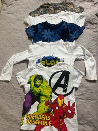 Lote 5 Camisetas Niño