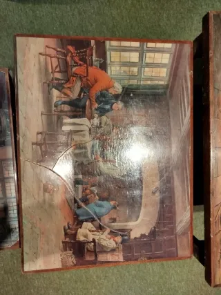 Mesas Camilla Vintage Escenas Venecianas original