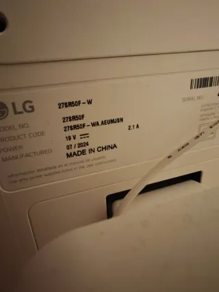 Monitor LG Smart 27” Full HD | 27SR50F-W