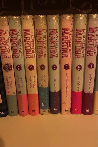 8 libros de la colección La diversión de Martina.