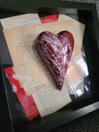 Quadro Pop Art Cuore Rosso