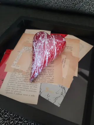 Quadro Pop Art Cuore Rosso