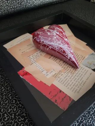 Quadro Pop Art Cuore Rosso