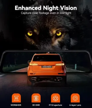 Dash cam WOLFBOX G850 PRO WIFI 4K