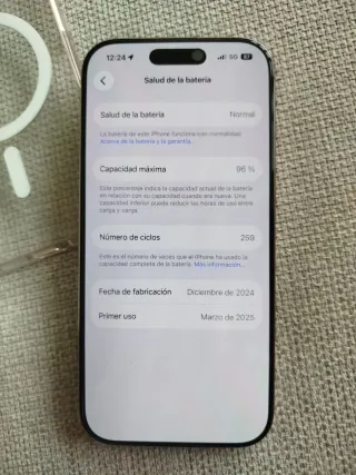 iPhone 16 Pro 128GB - Batería 96%