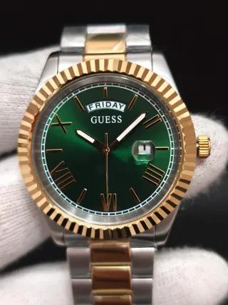 Reloj Guess Connoisseur Hombre Dorado Verde