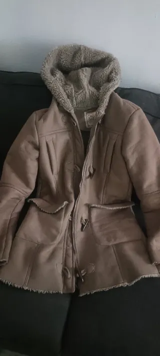 Chaquetón Pull&Bear Talla S Marrón