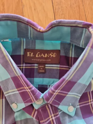 Camisa cuadros El Ganso Talla M