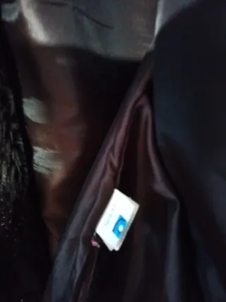 Abrigo de piel marron