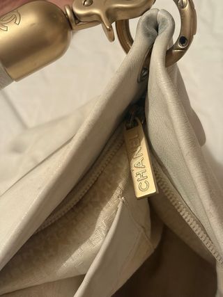 Bolso Chanel Blanco Vintage