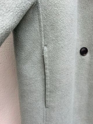 Abrigo lana verde Mango XS/S