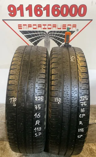 225 75 16 R MICHELIN RUEDA AL 90% VIDA UTIL