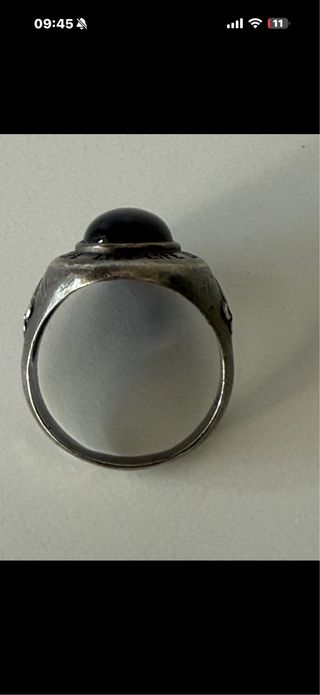 Anillo Plata de Palo Ónix Natural