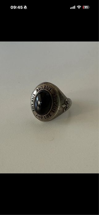 Anillo Plata de Palo Ónix Natural