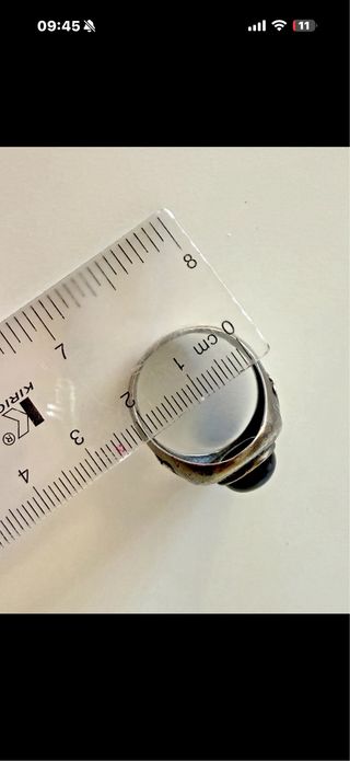 Anillo Plata de Palo Ónix Natural