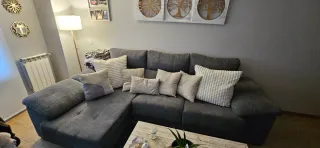 Sofá Chaiselongue 3 Plazas Gris antrancita