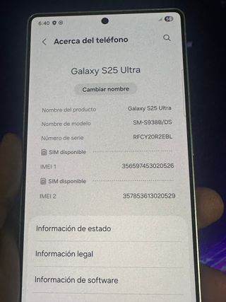 Samsung S25 Ultra de 512gb + cargador completo