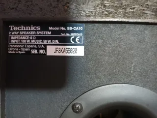Altavoces Technics SB-CA10