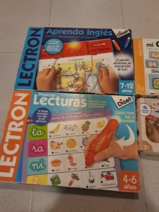 Lote 4 Juegos Educativos Lectron Diset