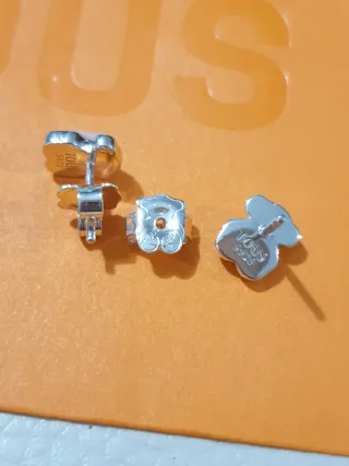 Pendientes Tous Plata Nácar Oso Nuevos