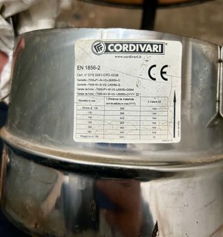 Terminale Canna Fumaria Cordivari Acciaio Inox
