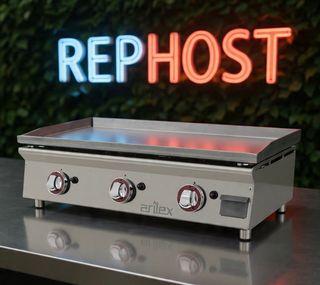 Plancha a Gas 80x40cm Acero Laminado Arilex