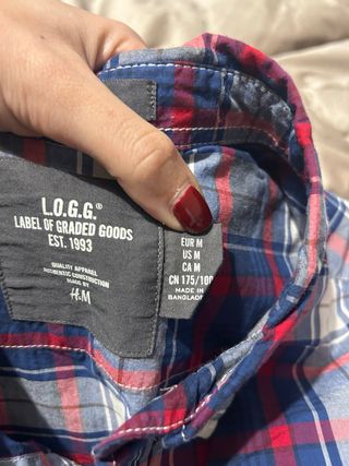 Camicia a quadri H&M taglia M cotone