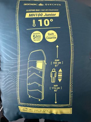 Saco de dormir Quechua MH100 Junior