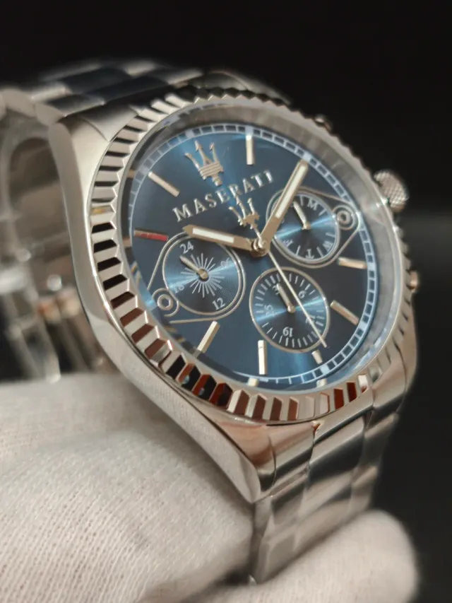 Reloj Maserati Competizione Hombre Azul Plata