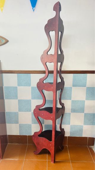 Estantería Esquinera Vintage Madera