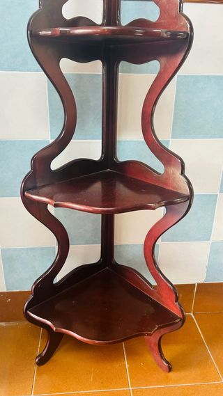 Estantería Esquinera Vintage Madera