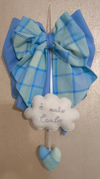 Fiocco nascita personalizzato