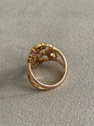 Anillo Tous Oro Rosa Diseño Calado