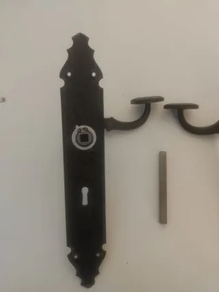 Manillas Puerta Hierro Forjado