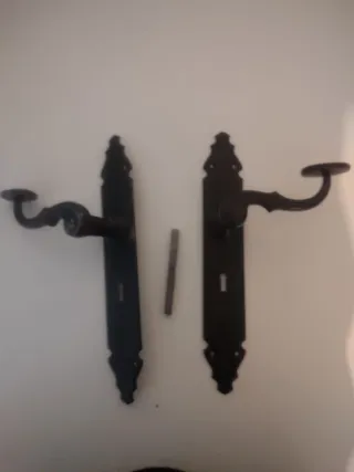 Manillas Puerta Hierro Forjado