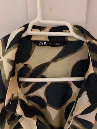 Vestido satinado estampado