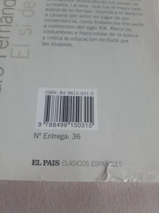 EL SÍ DE LAS NIÑAS, Leandro Fernández de Moratín.