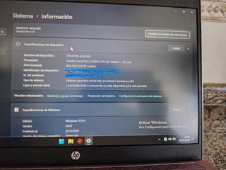 Portátil HP 14-ce2003ns gris.