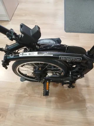 Bici Brompton Eléctrica M4L Negro Mate