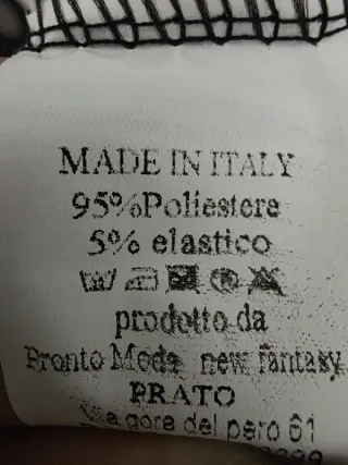 Abito donna fantasia geometrica bianco/nero tg uni