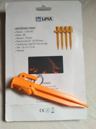 4 Piquetas Luminosas PIC LIGHT Naranja