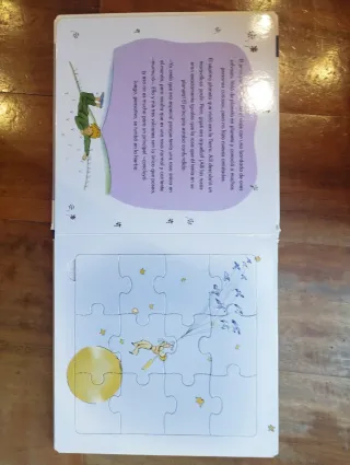 Libro y puzles. El principito.