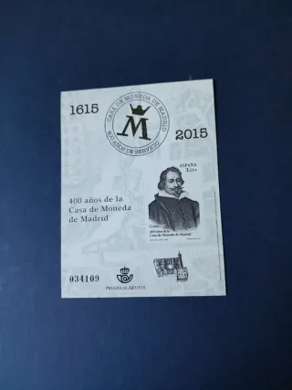 Prueba de artista. Filatelia correos.