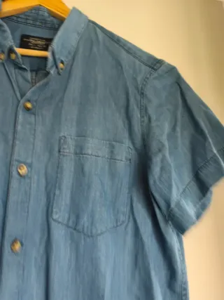 Camisa vaquera Pull&Bear manga corta