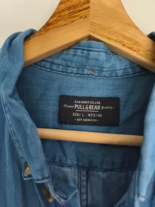 Camisa vaquera Pull&Bear manga corta