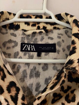 Sobrecamisa Zara Estampado Leopardo