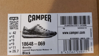 Camper Beetle Zapatos Hombre Talla 42
