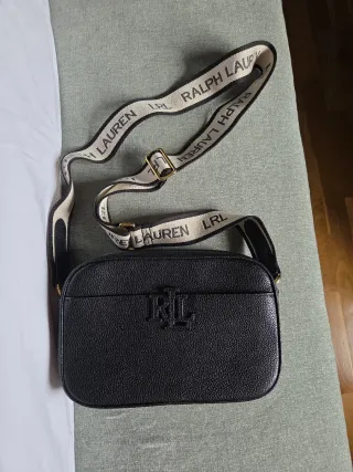 Bolso bandolera Ralph Lauren negro